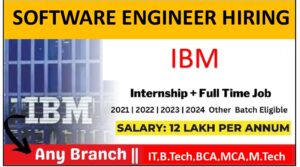 IBM Hiring Software Engineer